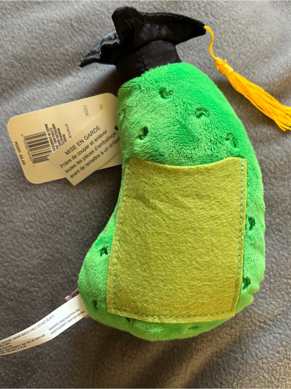 2026 BIG DILL TREAT HOLDER plush stuffie | American Greetings - Picture 2 of 3